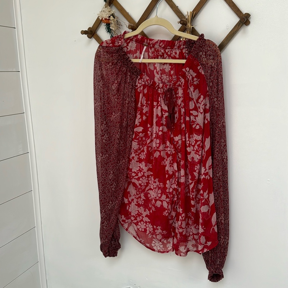 Free People Sheer Blouse